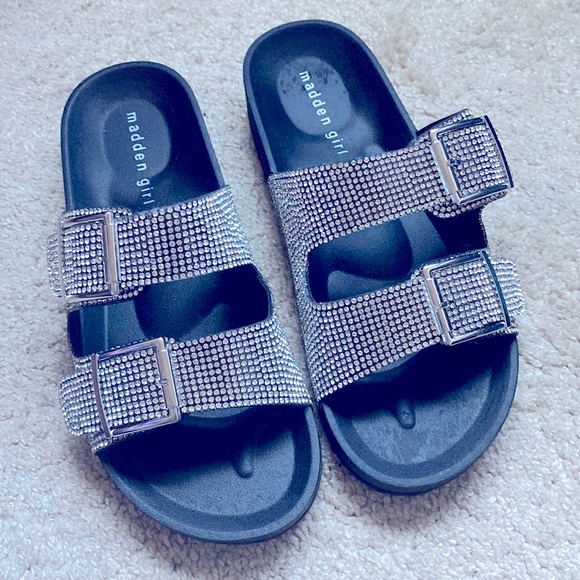 Madden Girl Shoes New Nwot Madden Girl Rhinestone Sandals Wmns Sz 7